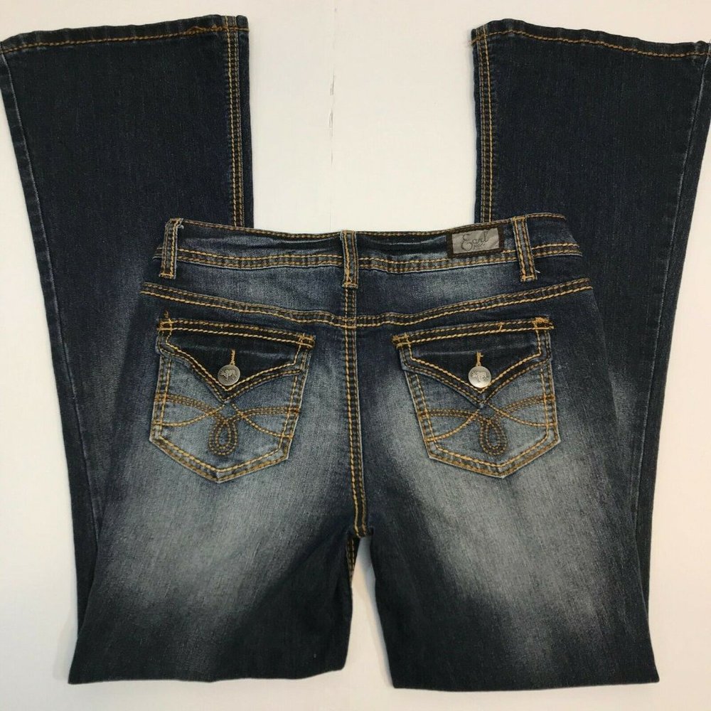 Earl Jeans Distressed Flare stretch- AWESOME SZ 27